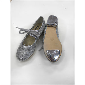 Special Offer - Glitter Tap Shoes-Tap Shoes-Starlite-7c-Silver Glitter-That's Entertainment Dancewear
