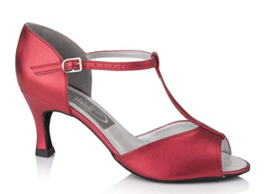 Peep Toe Sandal - Freed of London-Ballroom & Latin-Freed-Red-2-That's Entertainment Dancewear
