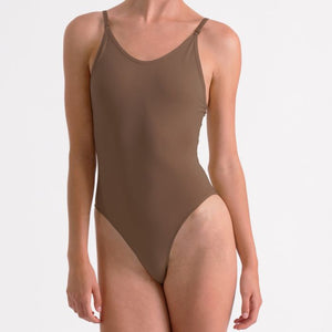 Silky ~ Skintones Camisole Body Stocking (Nude/Dark Nude)